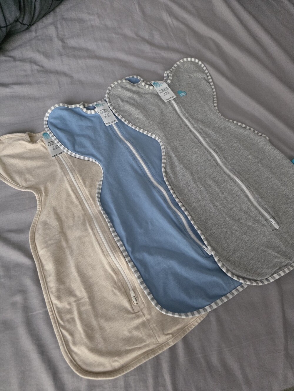 LOVE TO DREAM Newborn swaddles set of 3